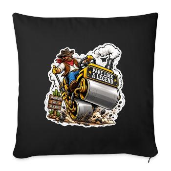 Pope Like a Legend - Sofa pillowcase 17,3'' x 17,3'' (45 x 45 cm) - black - Front