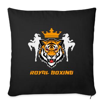Boxing Muay Thai Tiger Fighter - Sofa pillowcase 17,3'' x 17,3'' (45 x 45 cm) - black - Front