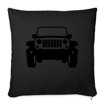 Shilouette JK stock solo - Sofakissenbezug 45 x 45 cm - Schwarz - Vorne