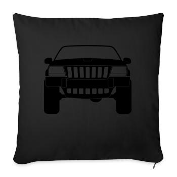Grand Cherokee WJ - Sofakissenbezug 45 x 45 cm - Schwarz - Vorne