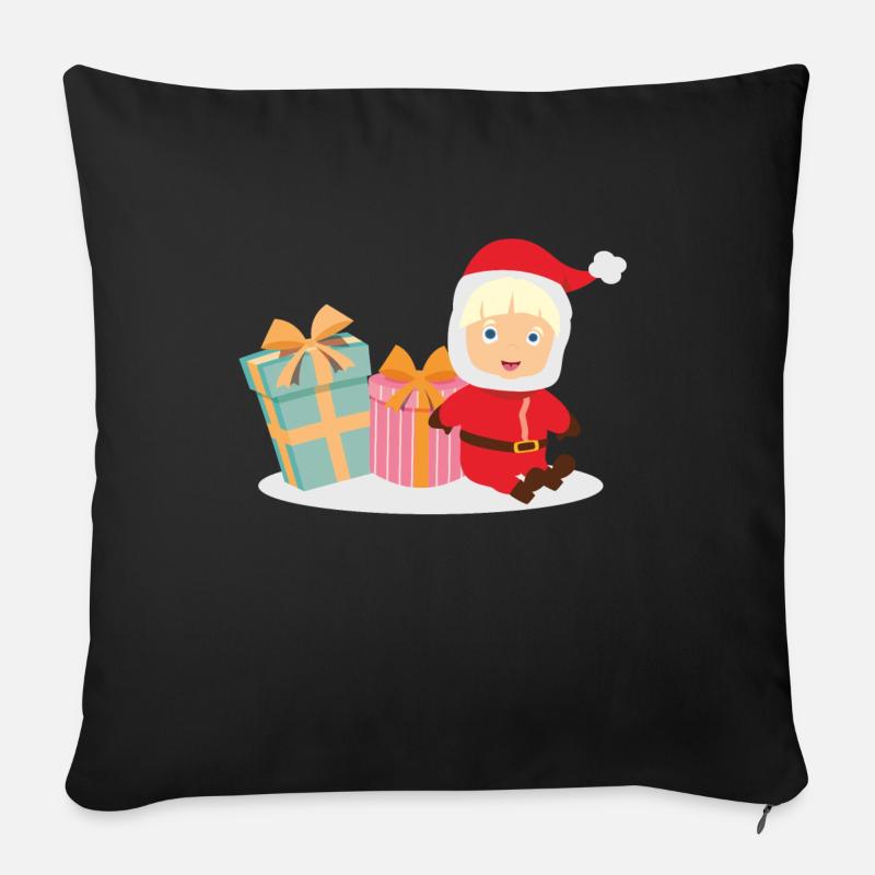 cadeaux bébé - Housse de coussin décorative 45 x 45 cm - noir