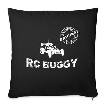 RC Buggy Vater Sohn Tochter Geschenk Original - Sofakissenbezug 45 x 45 cm - Schwarz - Vorne