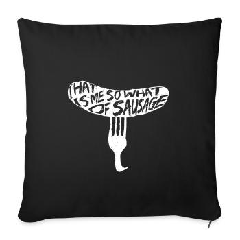 Denglisch - Sofakissenbezug 45 x 45 cm - Schwarz - Vorne
