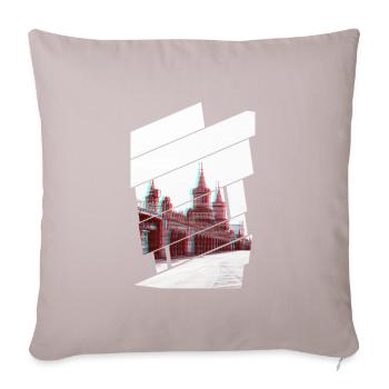 Berlin Oberbaumbrücke Glitch - Sofa pillowcase 17,3'' x 17,3'' (45 x 45 cm) - light taupe - Front