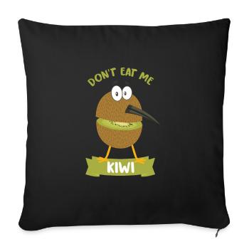 Kiwi - Sofakissenbezug 45 x 45 cm - Schwarz - Vorne