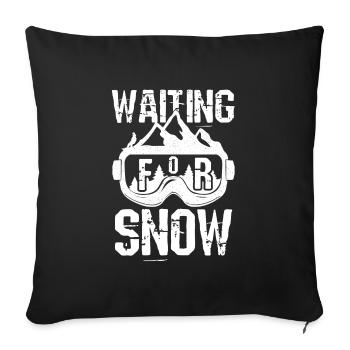Snowboarding Snowboarding Snowboarding Snowboarder - Sofa pillowcase 17,3'' x 17,3'' (45 x 45 cm) - black - Front