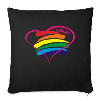 Pride - Sofakissenbezug 45 x 45 cm - Schwarz - Vorne