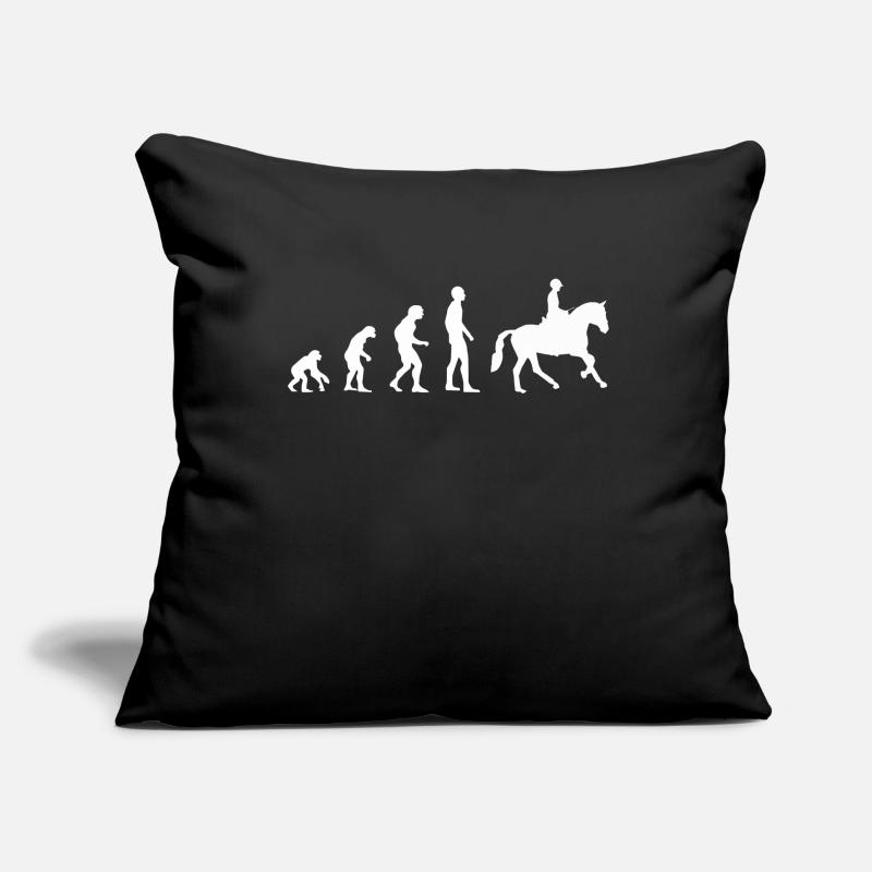 L'évolution de l'équitation | Cheval | équitation Housse de coussin décorative 45 x 45 cm