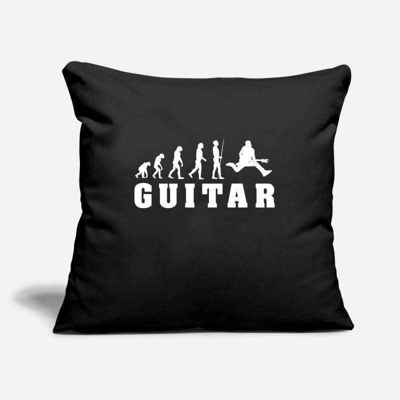 Guitare Evolution Housse de coussin décorative 45 x 45 cm