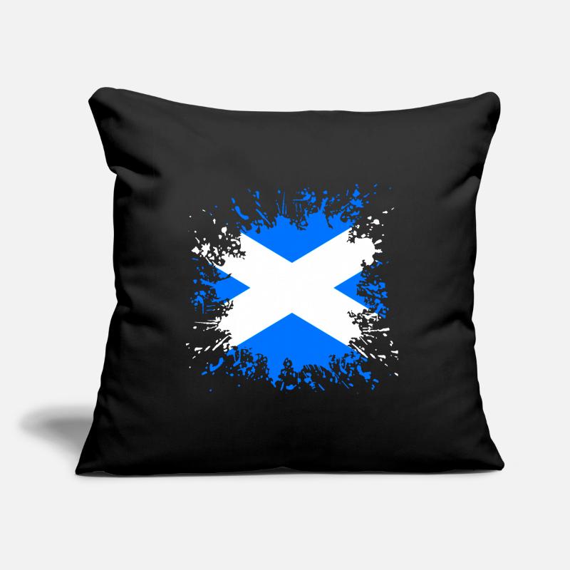 Ecosse couleur drapeau éclabousse Housse de coussin décorative 45 x 45 cm
