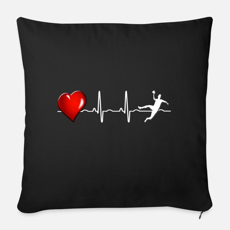 Handball - Sofakissenbezug 45 x 45 cm - Schwarz