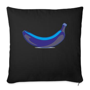 Blue Banana Fruit Fraucht Food Healthy Gift - Sofa pillowcase 17,3'' x 17,3'' (45 x 45 cm) - black - Front