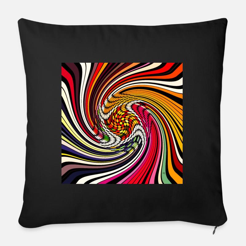 Kunstdesign - Sofakissenbezug 45 x 45 cm - Schwarz