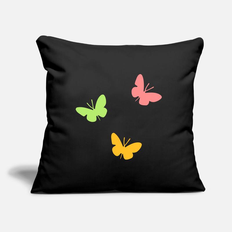 ★ couleurs de conception interchangeables ★ Trois papillons Housse de coussin décorative 45 x 45 cm