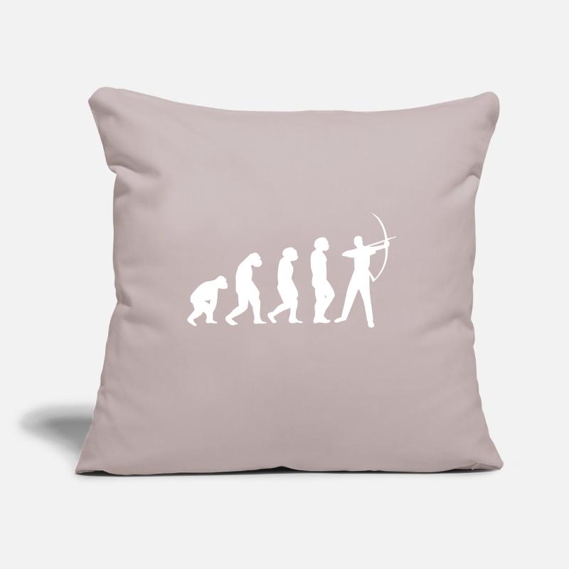 L’évolution arc-en-ciel flèche et arc Housse de coussin décorative 45 x 45 cm