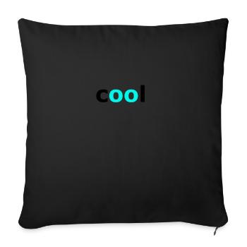 Cool - Housse de coussin décorative 45 x 45 cm - noir - Devant