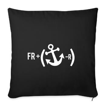 Franken Franke Franconian Funny Franks formula - - Sofa pillowcase 17,3'' x 17,3'' (45 x 45 cm) - black - Front