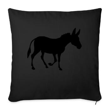 Ass - Sofa pillowcase 17,3'' x 17,3'' (45 x 45 cm) - black - Front