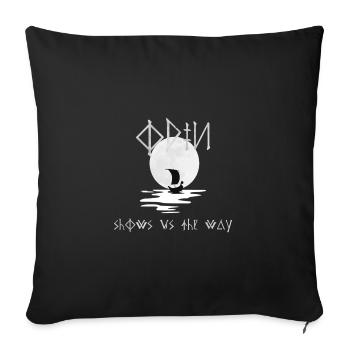 Odin Viking Viking Thor Ragnarök ragnarok Wodan - Sofa pillowcase 17,3'' x 17,3'' (45 x 45 cm) - black - Front