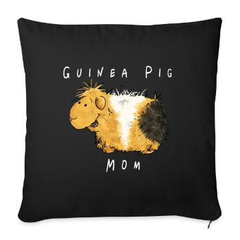 Maman Cochon d'Inde I Maman Cochon D'Inde Mama - Housse de coussin décorative 45 x 45 cm - noir - Devant
