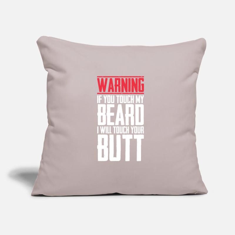 Beard beard beard full beard goatee stubble beard Sofa pillowcase 17,3'' x 17,3'' (45 x 45 cm)