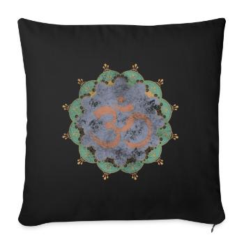 yoga - Housse de coussin décorative 45 x 45 cm - noir - Devant