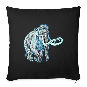 Mammouth - Housse de coussin décorative 45 x 45 cm - noir - Devant