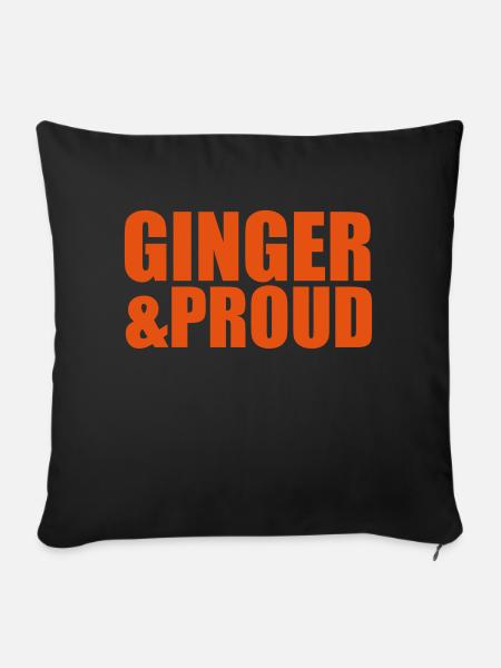 Ginger - Sofakissenbezug 45 x 45 cm - Schwarz