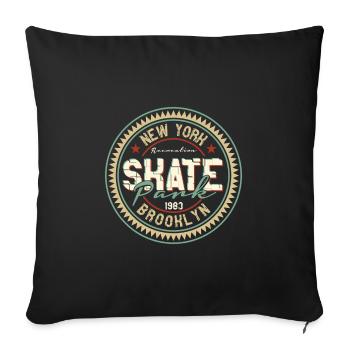 Skate - Sofakissenbezug 45 x 45 cm - Schwarz - Vorne