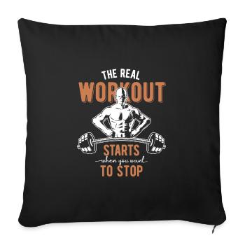 aptitude - Housse de coussin décorative 45 x 45 cm - noir - Devant