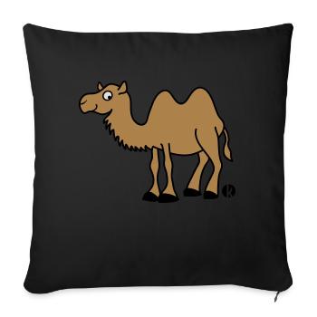 Kamel - Sofa pillowcase 17,3'' x 17,3'' (45 x 45 cm) - black - Front