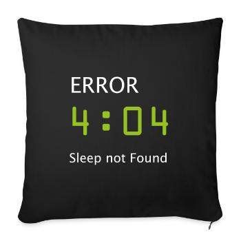 Computer Science Nerd Geek Programmer Morning Muffle - Sofa pillowcase 17,3'' x 17,3'' (45 x 45 cm) - black - Front