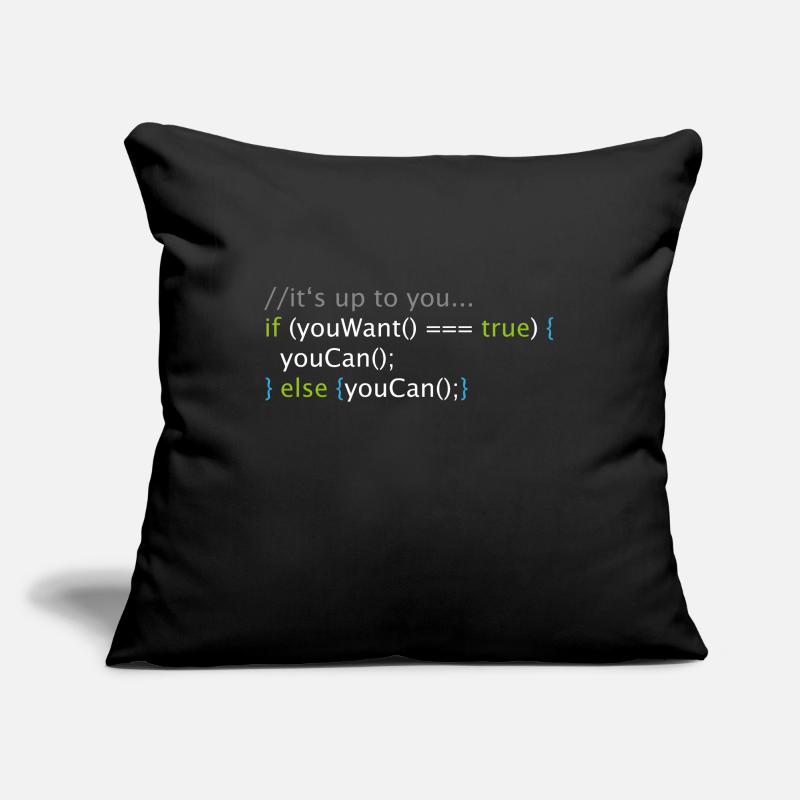Informatique Nerd Geek Code programmeur Housse de coussin décorative 45 x 45 cm