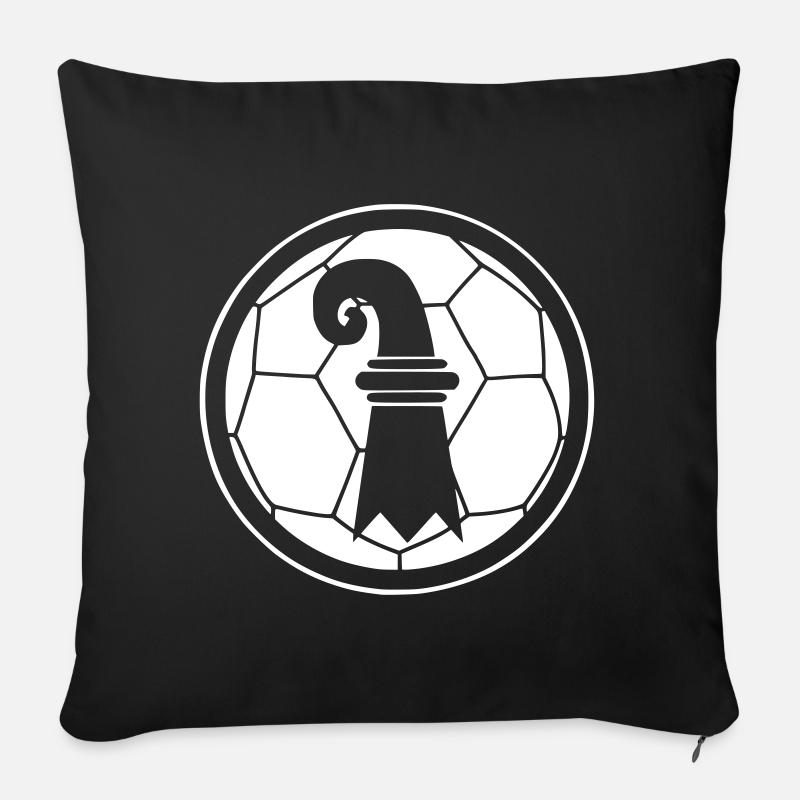 Fussball Basel - Sofakissenbezug 45 x 45 cm - Schwarz