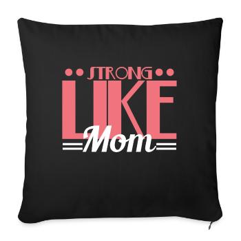 Pour tout ce que vous fortes femmes et fitness - Housse de coussin décorative 45 x 45 cm - noir - Devant