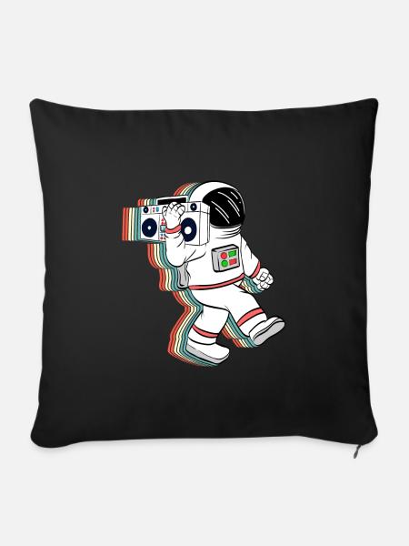 Sind Sie ein Fan der Astronomie? Ein - Sofakissenbezug 45 x 45 cm - Schwarz
