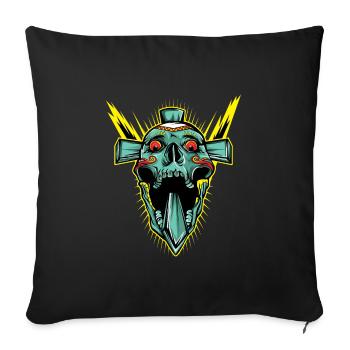 Hey! Obtenez ce tshirt croisé détaillé pour le - Housse de coussin décorative 45 x 45 cm - noir - Devant