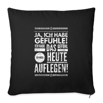 DJ Deejay Musik Techno Music Turntable Geschenk - Sofakissenbezug 45 x 45 cm - Schwarz - Vorne