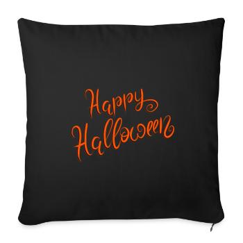 Joyeux halloween - Housse de coussin décorative 45 x 45 cm - noir - Devant