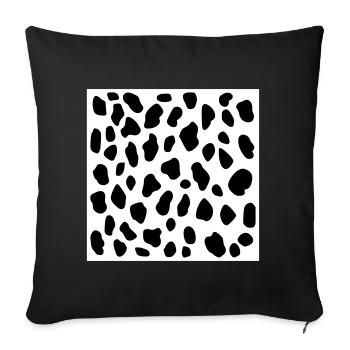 dalmatien - Housse de coussin décorative 45 x 45 cm - noir - Devant