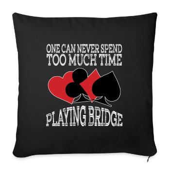 A Nice Spend Tee For A Wealthy You Saying "One - Sofa pillowcase 17,3'' x 17,3'' (45 x 45 cm) - black - Front