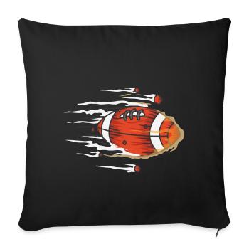 American football - Sofakissenbezug 45 x 45 cm - Schwarz - Vorne