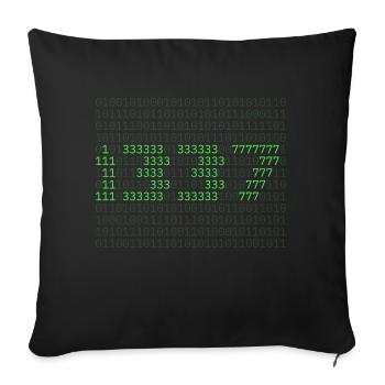 1337 Elite Gamer Gaming Zocken Matrix en ligne - Housse de coussin décorative 45 x 45 cm - noir - Devant