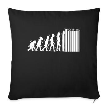 Unique Evolution Design For Consumers Evolution - Sofa pillowcase 17,3'' x 17,3'' (45 x 45 cm) - black - Front
