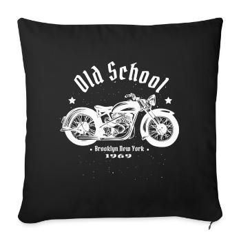 Biker - Sofa pillowcase 17,3'' x 17,3'' (45 x 45 cm) - black - Front