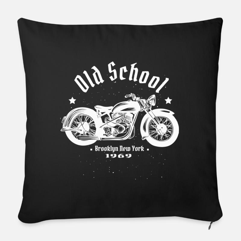 Biker - Sofakissenbezug 45 x 45 cm - Schwarz