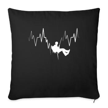 Chemise De Randonnée Copieuse Pour Les - Housse de coussin décorative 45 x 45 cm - noir - Devant