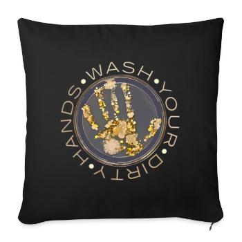 Germs - Sofa pillowcase 17,3'' x 17,3'' (45 x 45 cm) - black - Front