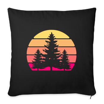 Retro Vintage Save Earth Umwelt Shirt für - Sofakissenbezug 45 x 45 cm - Schwarz - Vorne