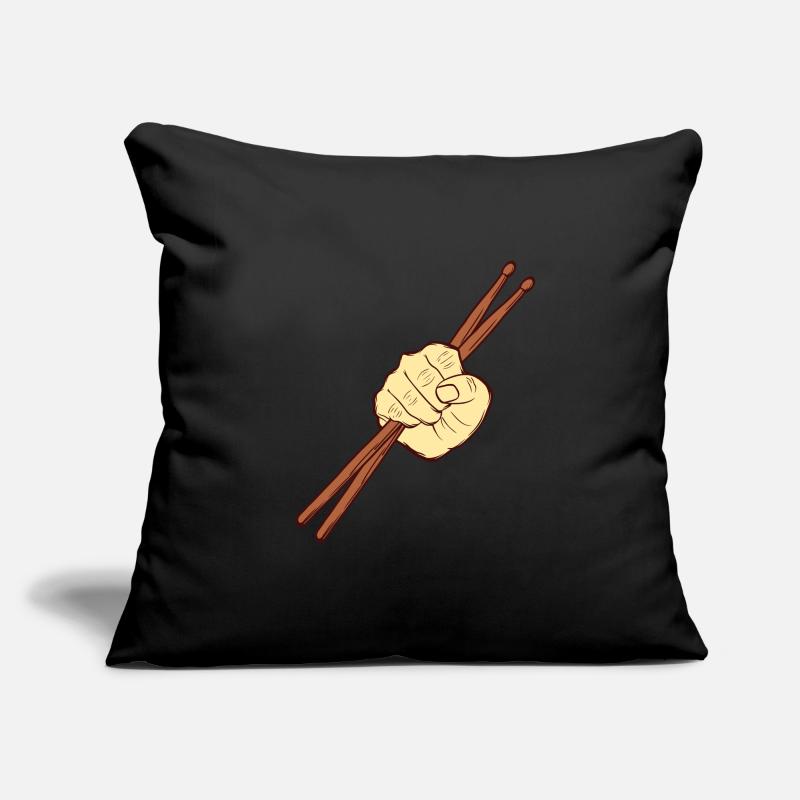 Drumming Shirt For Drummers "Drumsticks Hand" Sofa pillowcase 17,3'' x 17,3'' (45 x 45 cm)